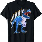 Menorasaurus Rex Shirt T Rex Dinosaur Hanukkah Gift for Boys T-Shirt