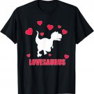 Lovesaurus Shirt - Cute Valentine TRex Dinosaur Boys Girls T