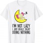 Axolotl Sleeping I Just Enjoy Doing Nothing Axolotl Pajama T-Shirt