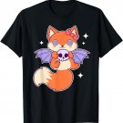 Anime Cute But Creepy Fox Kawaii Pastell Gothic T-Shirt