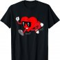 Funny Heart Bowling Valentine's Day Sports Boys Toddlers T-Shirt