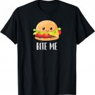 Kawaii Hamburger, Cheeseburger, Bite Me, Funny T-Shirt
