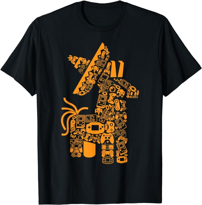Pinata Cinco De Mayo Gamer Mexican Boys Video Game Gaming T-Shirt