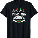 Cute Family Christmas Crew Matching Pajama Gift Lights T-Shirt