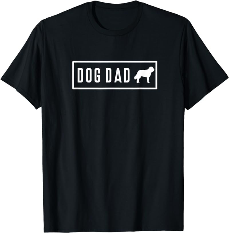 St Bernard Dog Dad Doggy Pup Puppy Pet Cute Funny T-Shirt