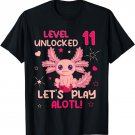 11 Year Old Axolotl Lover 11th Birthday Shirt Boys Girls T-Shirt
