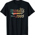 Mens Epic Husband Since 2005 Vintage T-Shirt