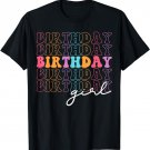 Birthday for Girl Party Birthday Groovy Princess Cute Retro T-Shirt