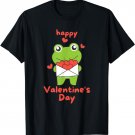 Frog For Valentine's Day Cute Animals With Hearts T-Shirt