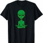 Meditating Alien - Cute Meditation Extraterrestrial Yoga T-Shirt