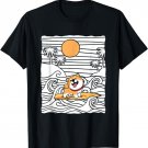 Summer Adventure Kawaii Surfing Shiba Inu Island Surfer Gift T-Shirt