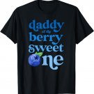 Daddy Dad First Birthday Berry Sweet One Blueberry 1st Bday T-Shirt