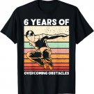Vintage Parkour 6th Birthday 6 year old Boy Sixth 6yr old T-Shirt