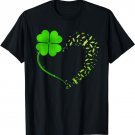 Heart Shamrock Dragonfly Happy St Patrick's Day Gifts T-Shirt