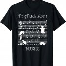 Turtles and Music Notes Clef Musician T-Shirt