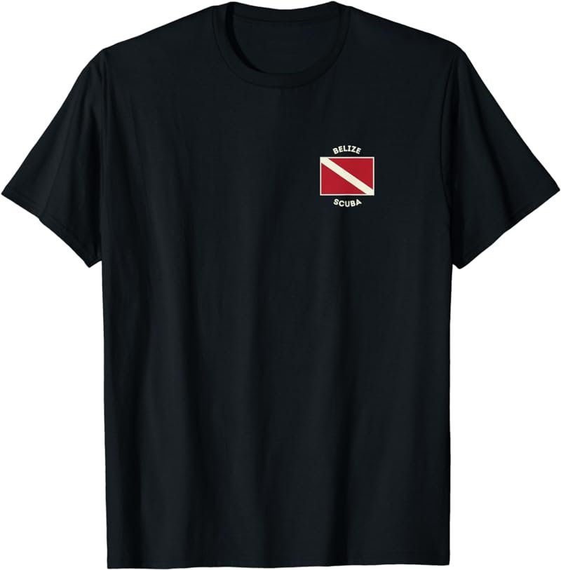 Ambergris Caye Belize Scuba Diver Shirt 2-sided