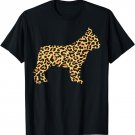 Leopard Print French Bulldog Frenchie Dog Lover Owner Gift T-Shirt