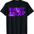 Support Squad Hodgkins Lymphoma Cancer Awareness Purple Cute T-Shirt