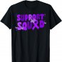 Support Squad Hodgkins Lymphoma Cancer Awareness Purple Cute T-Shirt