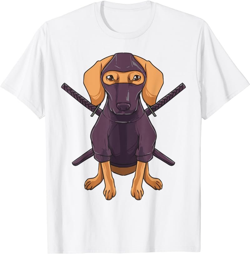 Dachshund Ninja Dog Cute for Wiener Doxie Lovers T-Shirt