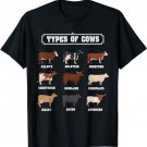 Types Of Cow & Cattle Ideas For Kids & Boys Farmer Costume T-Shirt