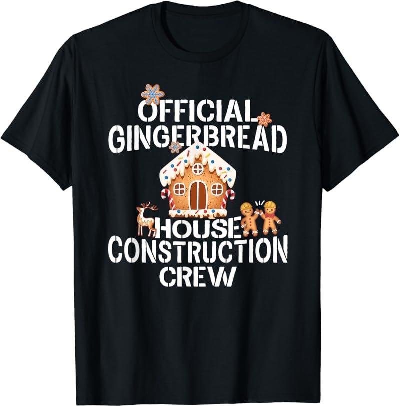 Official Gingerbread House Construction Crew Decorating T-Shirt