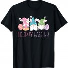 Funny Gnome Bunny Easter Shirt HOPPY EASTER Spring Eggs T-Shirt