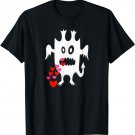 Monster Anti Valentine Vomit Vomiting Throwing Up Hearts T-Shirt