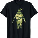 Military Penguin Camo Men Print US Bird Animal Veteran Gift T-Shirt