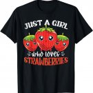 Strawberries Red Berry Women Girls Kawaii Strawberry T-Shirt