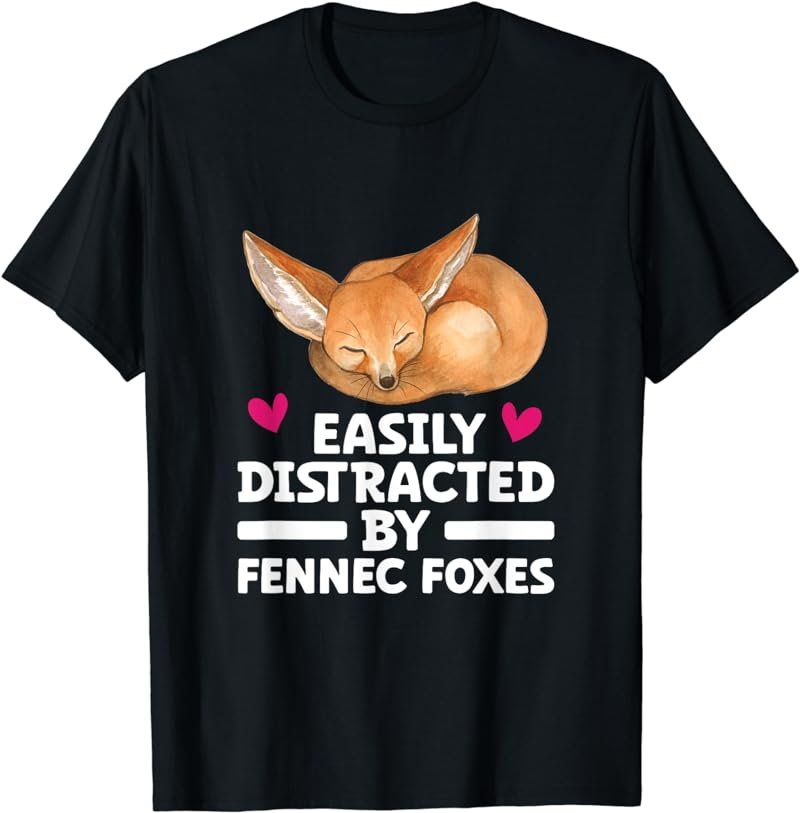 Fennec Fox Cute Fennic Foxes Fenec Animal Fox Lover T-Shirt