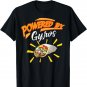 Powered By Gyros Shirt | Cute Mediterranean Dish Tee Gift