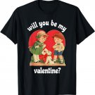 WILL YOU BE MY VALENTINE? CUTE VINTAGE INSPIRED T SHIRT