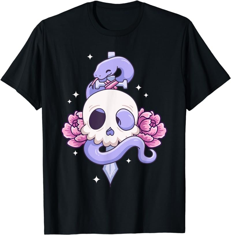Aesthetic Kawaii Pastel Goth Snake T-Shirt