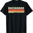 BUCHANAN Surname Funny Retro Vintage 90s Birthday Reunion T-Shirt