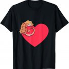 Gecko Love, Crested Gecko Lover, Gecko Heart, Cute Crestie T-Shirt