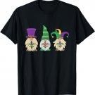 Mardi Gras Three Gnomes Funny Purple & Gold Festival Gnomes T-Shirt