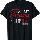 Tiny Humans Stole My Heart Cute NICU Nurse Valentines Day T-Shirt