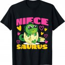 Cute Niece Saurus Dinosaur For Girls T-Shirt
