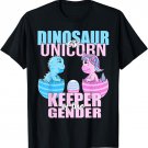 Dinosaur Or Unicorn Keeper of the Gender Reveal Party Women T-Shirt