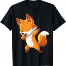 Dabbing Fox Funny Animal Lover Boys Girls Kids Dab Dance T-Shirt