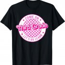 Come on Third Grade Let's go Learn Checker Retro for Teacher T-Shirt