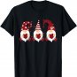 Three Gnomes Holding Hearts Valentines Boys Girls Kids T-Shirt