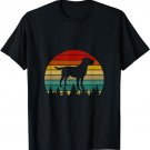 Vintage Retro Labrador Retriever Dog Silhouette T-Shirt