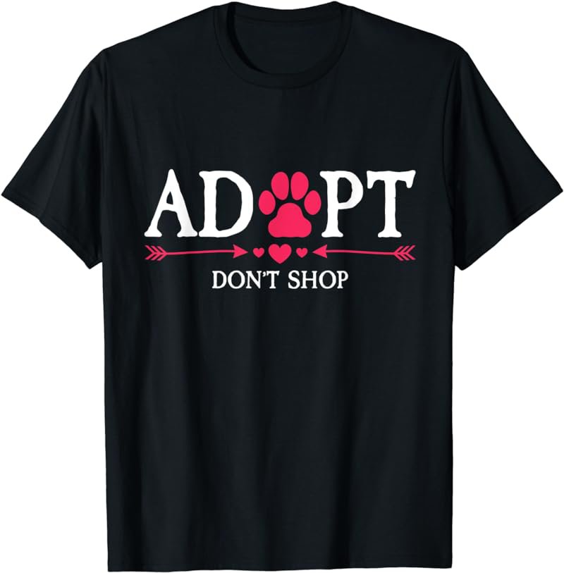 Rescued Is My Favorite Breed Adopt Don't Shop Dog Lovers T-Shirt