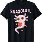 Cute Snaxolotl - Kawaii Axolotl Eating Chips Snacks Kids T-Shirt