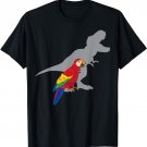 T-Rex Screaming with Macaw Parrot T-Shirt