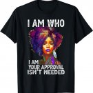Black History Month Afro Queen African American Ladies Women T-Shirt