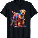 Airedale Terrier Cute Colorful Dog For Dog Lovers T-Shirt