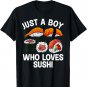 Cute Sushi Design For Men Boys Japanese Sushi Roll Lover T-Shirt